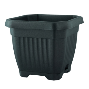 Doniczka z podstawką OCTAGON 25x25cm antracyt